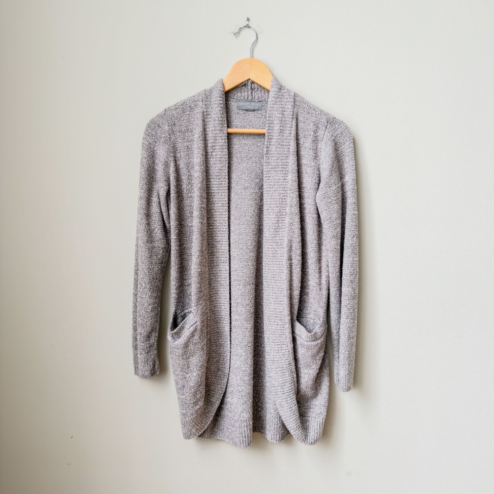Barefoot Dreams Gray CozyChic Lite Cardigan Size XS Lounge Soft Girl Fall Robe